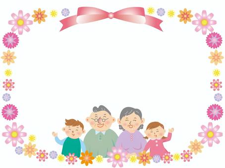 敬老の日のイラストのカード フレーム 枠花ならコレだ！季節限定情報