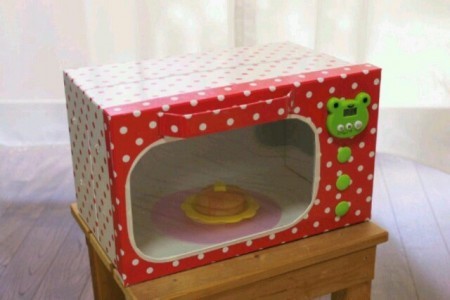 段ボールで作る おままごとキッチン 省スペースで片づけ簡単