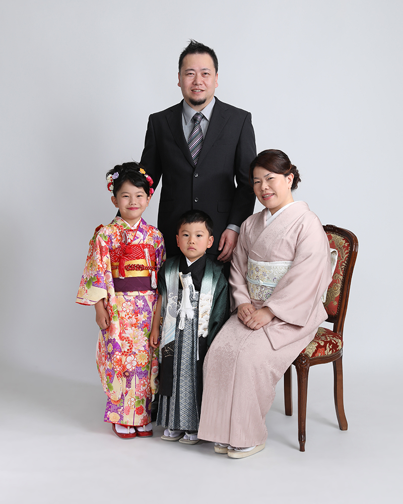 七五三の母親の着物レンタル 訪問着、名古屋帯 ＠浅草、上野浅草レンタル着物小梅