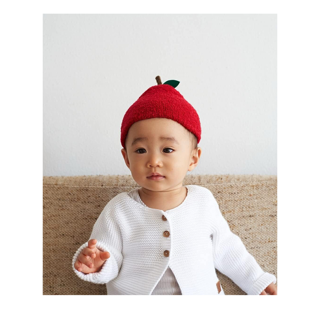 どんぐり帽子 果物りんご コットン100%HANDMADE MORITA