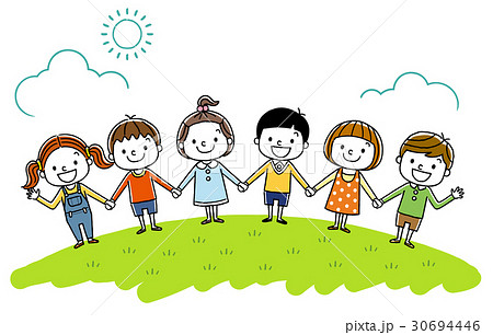 手を繋ぐ 子供イラスト無料イラスト・フリー素材なら「イラストAC」