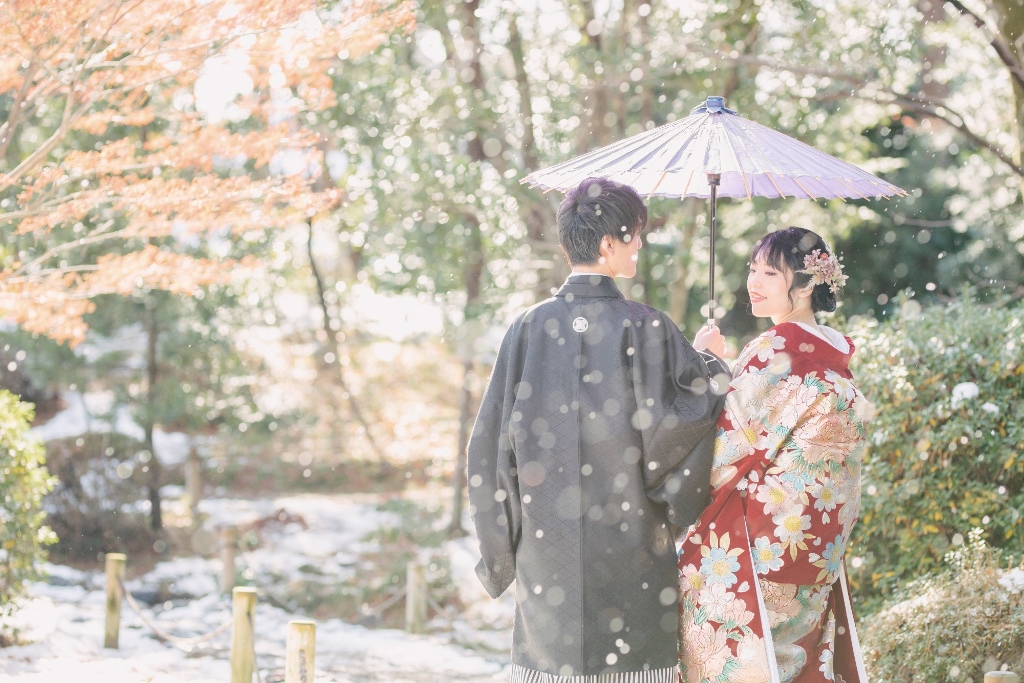 冬の結婚式前撮り・フォトウェディングにおすすめの防寒対策とドレス - 結婚写真・フォトウェディングのお役立ち情報阿部写真館-大阪本町靭公園店