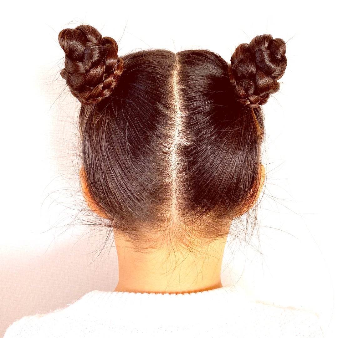 ゴムだけ使ってピンを使わないお団子ヘア♡女の子のママ必見！子供のヘアアレンジ♡