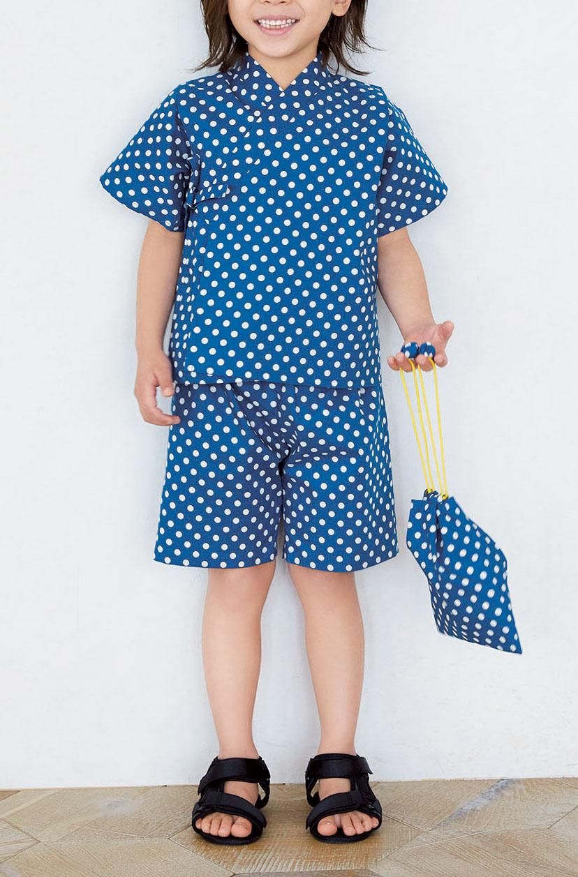 無料型紙 子供服甚平 じんべい の作り方ヘルカハンドメイド
