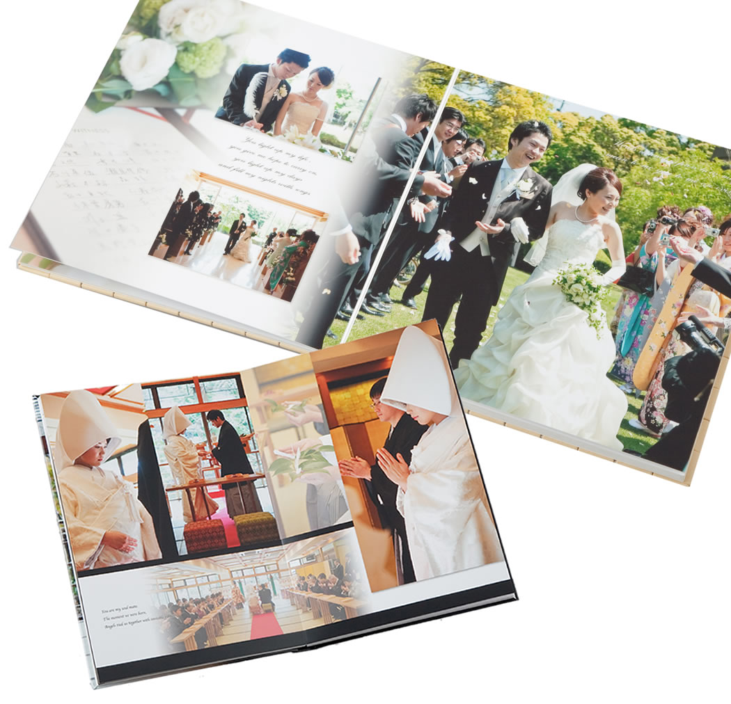 簡単だけどボリュームたっぷりの結婚式の思い出アルバム 手作りアルバムアルバムキッチン