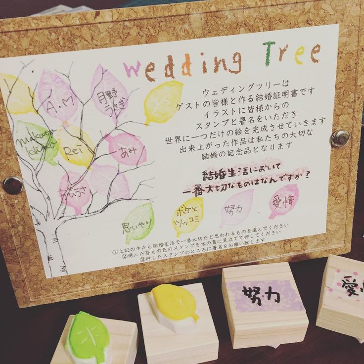 ウェディングリース 結婚式 結婚証明書 結婚記念品 説明文付き ウェディングツリー ウェルカムボード S&M Design Studio 通販13337656Creema クリーマ