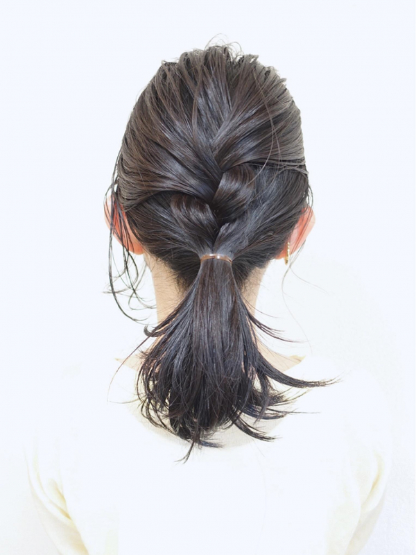 女の子が大喜び♪子供用『編み込みポニーテール』 - YouTube