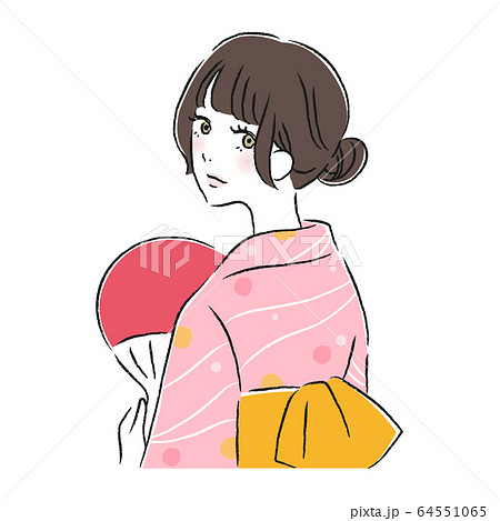 浴衣を着た女の子のイラストかわいいフリー素材集 いらすとや