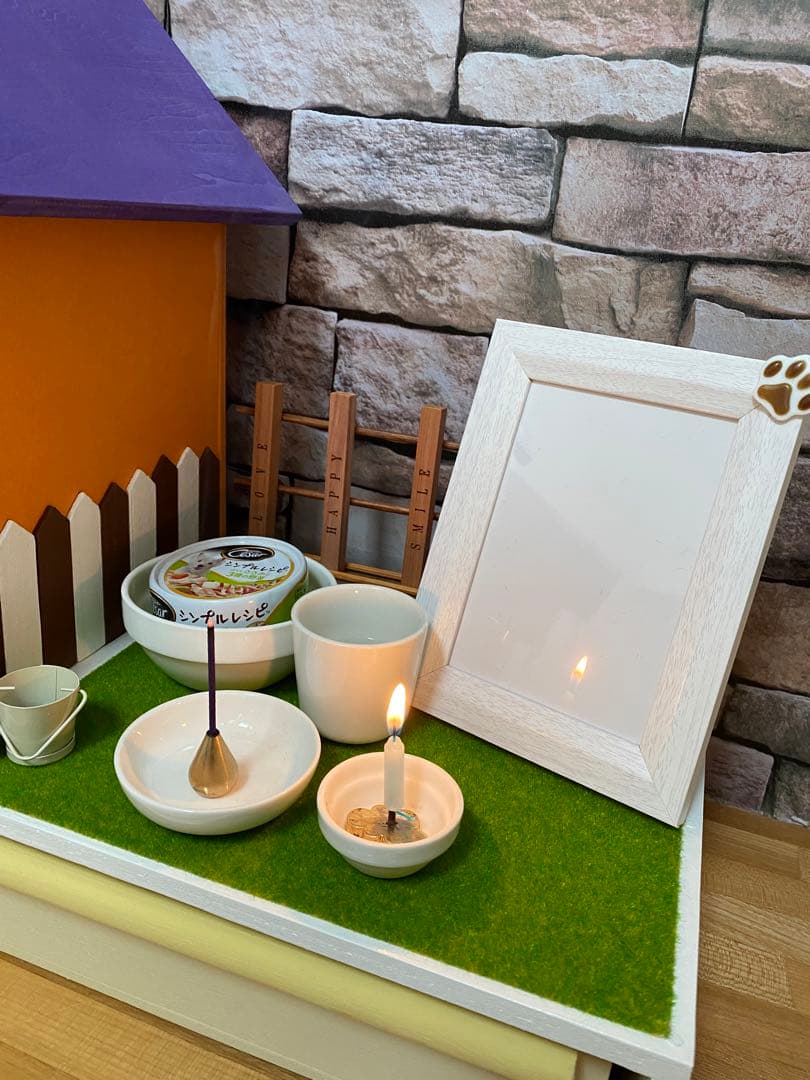 ペット骨壷 桐製 木箱 組み木 写真入り オリジナル 骨壺骨壺 5