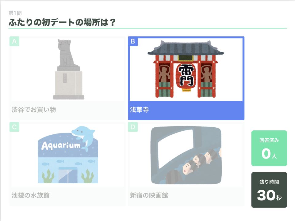 0円でできる結婚式演出『スマホで答える新郎新婦クイズ』テンプレート-無料で使えます - narunico なるにこ ウェディングプランナ