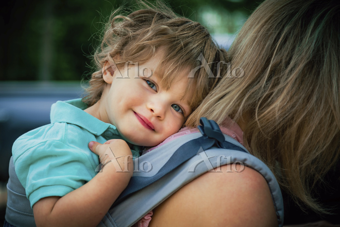 かわいい · 白人 · 赤ちゃん · 少年 · 座って · ベッド - ストックフォト © handmademedia8538509Stockfresh