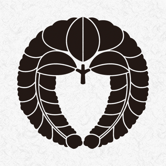 丸に下り藤 フライスTシャツ デザインTシャツ通販 Tシャツトリニティ