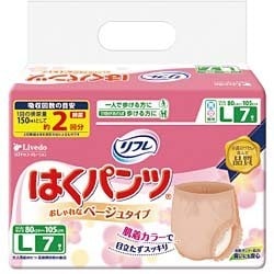 リフレ はくパンツ 下着のようなベージュタイプ