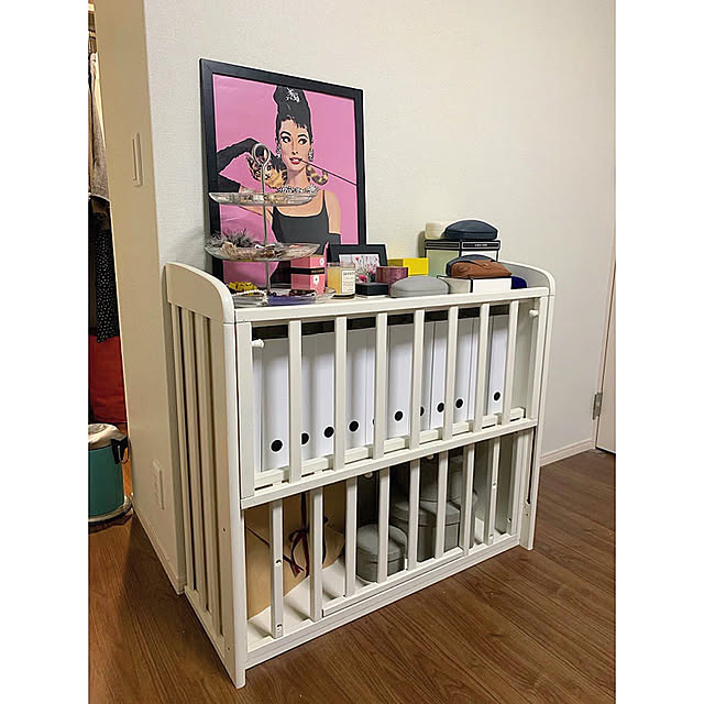 ベビーベッドをランドセルラックにリメイク！プリンセス風お洒落に♪製作ストーリー家具のリメイクオーダーメイド＆リメイク＆オリジナル家具の工房ROOTS FACTORY ルーツファクトリー 東京・大阪