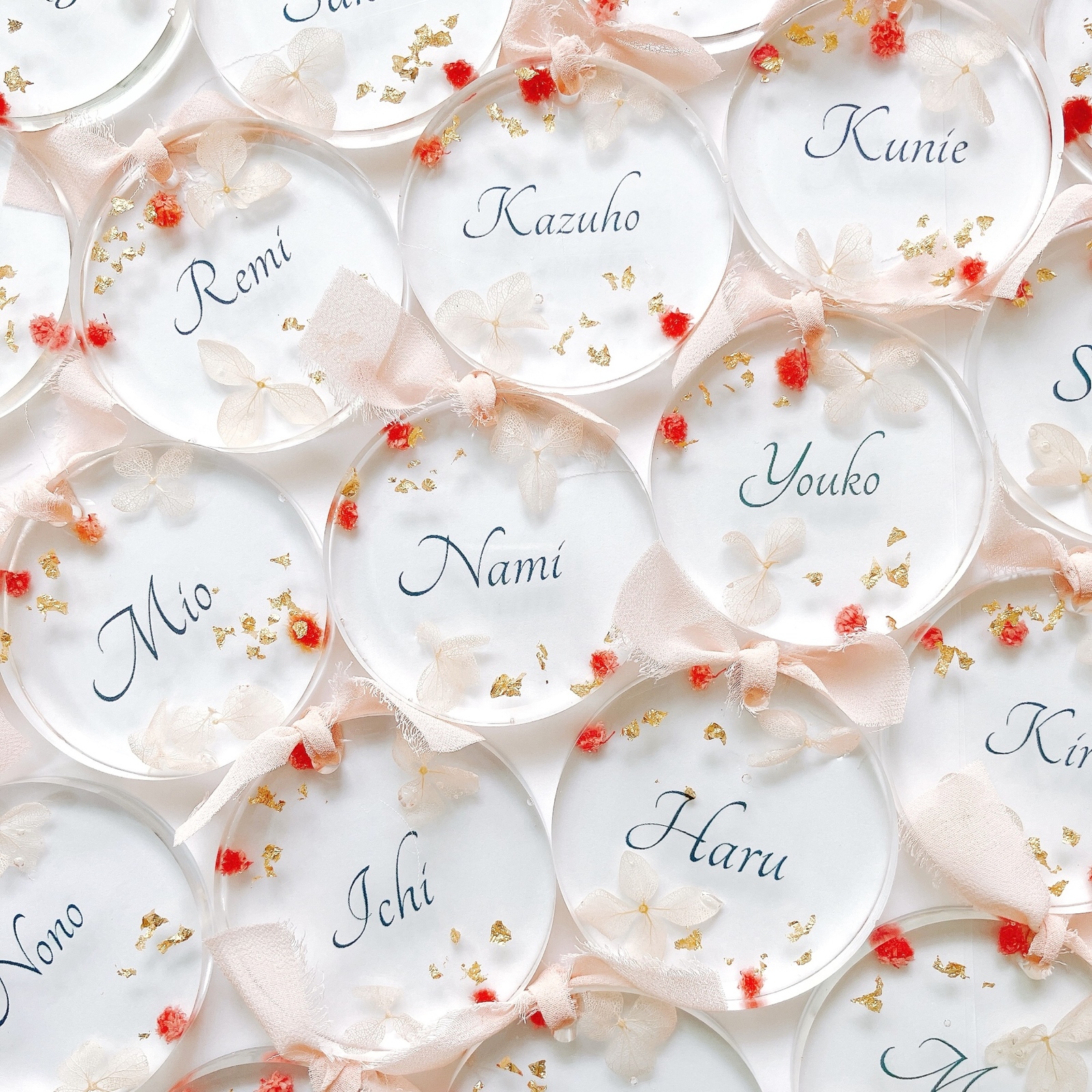 レジン 席札 ネームタグ キーホルダー ウエディング ホログリッター その他オーダーメイド ღ a ღ 通販 12678613Creema クリーマ