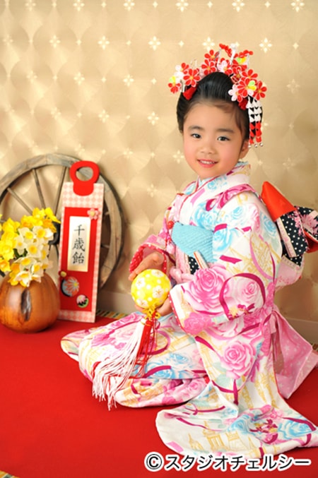 七五三☆日本髪桃割れアップスタイル岐阜県羽島市の美容室 SIRENA セレナ