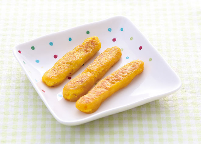 手づかみ離乳食★かぼちゃと鶏むね肉のおやき