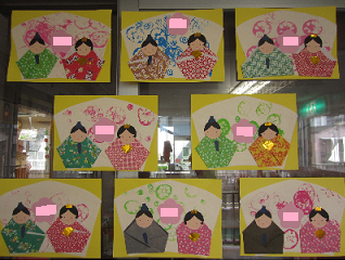 大美野幼稚園 – 2 21 水 ひなまつり製作 年長