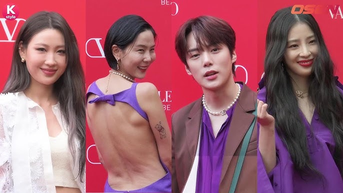 MONSTA X ミニョク＆アイリン＆イ・サベ「VALENTINO」のイベントに出席 キム・ナヨンは衝撃ドレスで登場