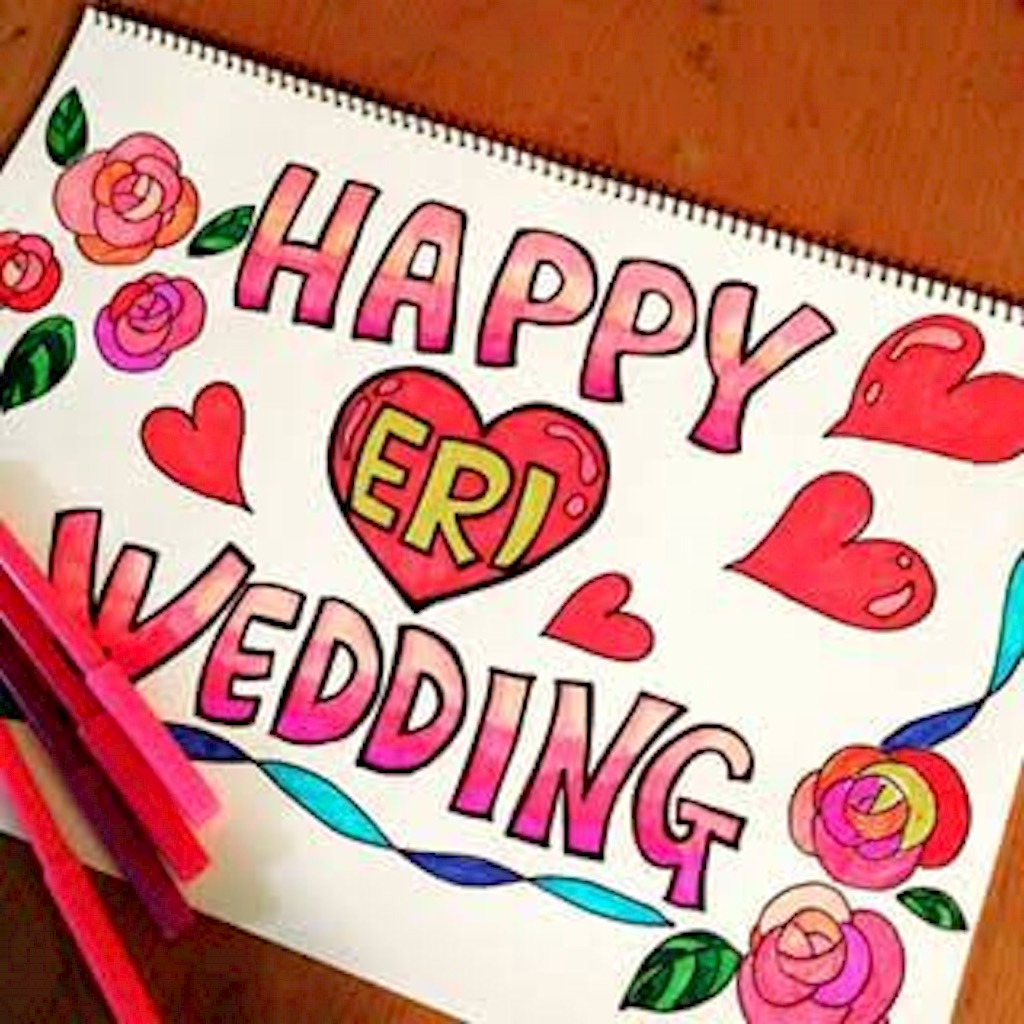 結婚式のメッセージムービーをスケッチブックで！書き方例やムービーアイデアをご紹介みんなのウェディングニュース