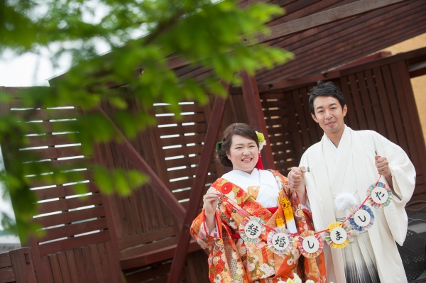 新潟 諏訪神社で神前式・和の結婚式日本の結婚式