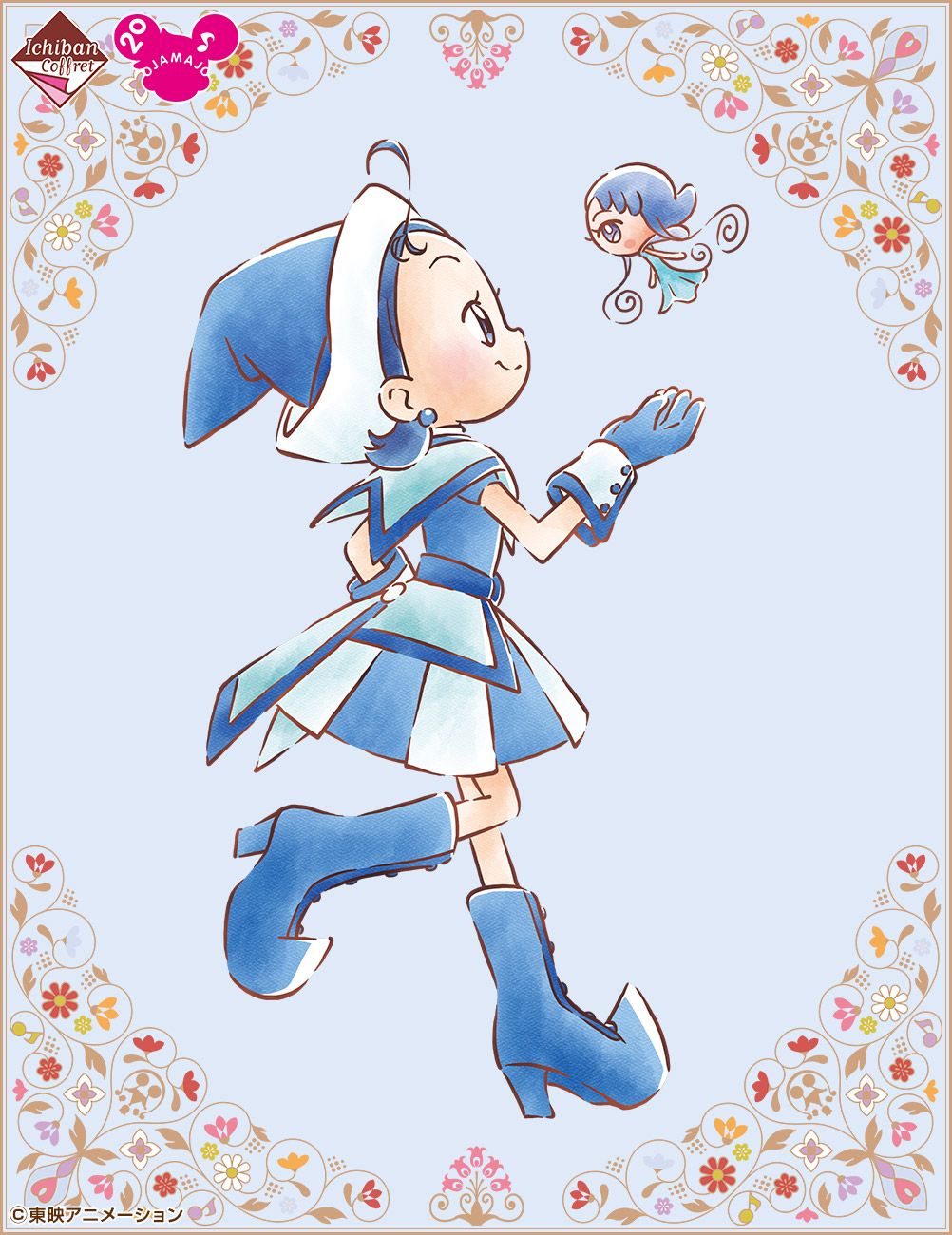 HG GIRLS おジャ魔女どれみ」の元になった描き下ろしイラスト。 - 「おジャ魔女どれみ」小さめサイズがかわいいフィギュア、新規イラストを元に立体化画像ギャラリー 2 7- コミックナタリ