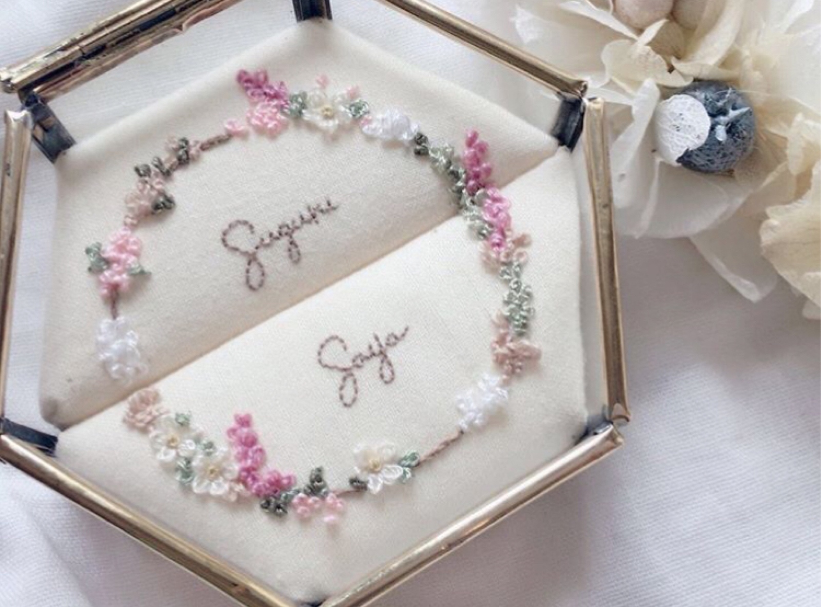 プレゼントに。マライカガラスケースリングピローキット。 その他ケース petal 通販 7865305Creema クリーマ