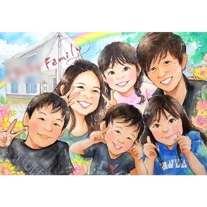 こども似顔絵子供・女のイラストSkillots