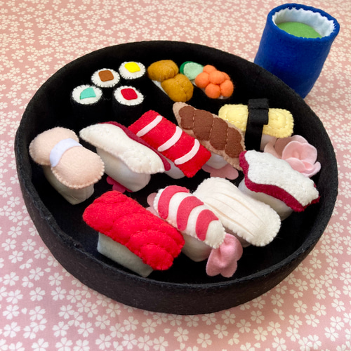 フェルト ままごと お寿司屋さん お誕生日祝 知恵玩具 出産祝 子供 幼稚園