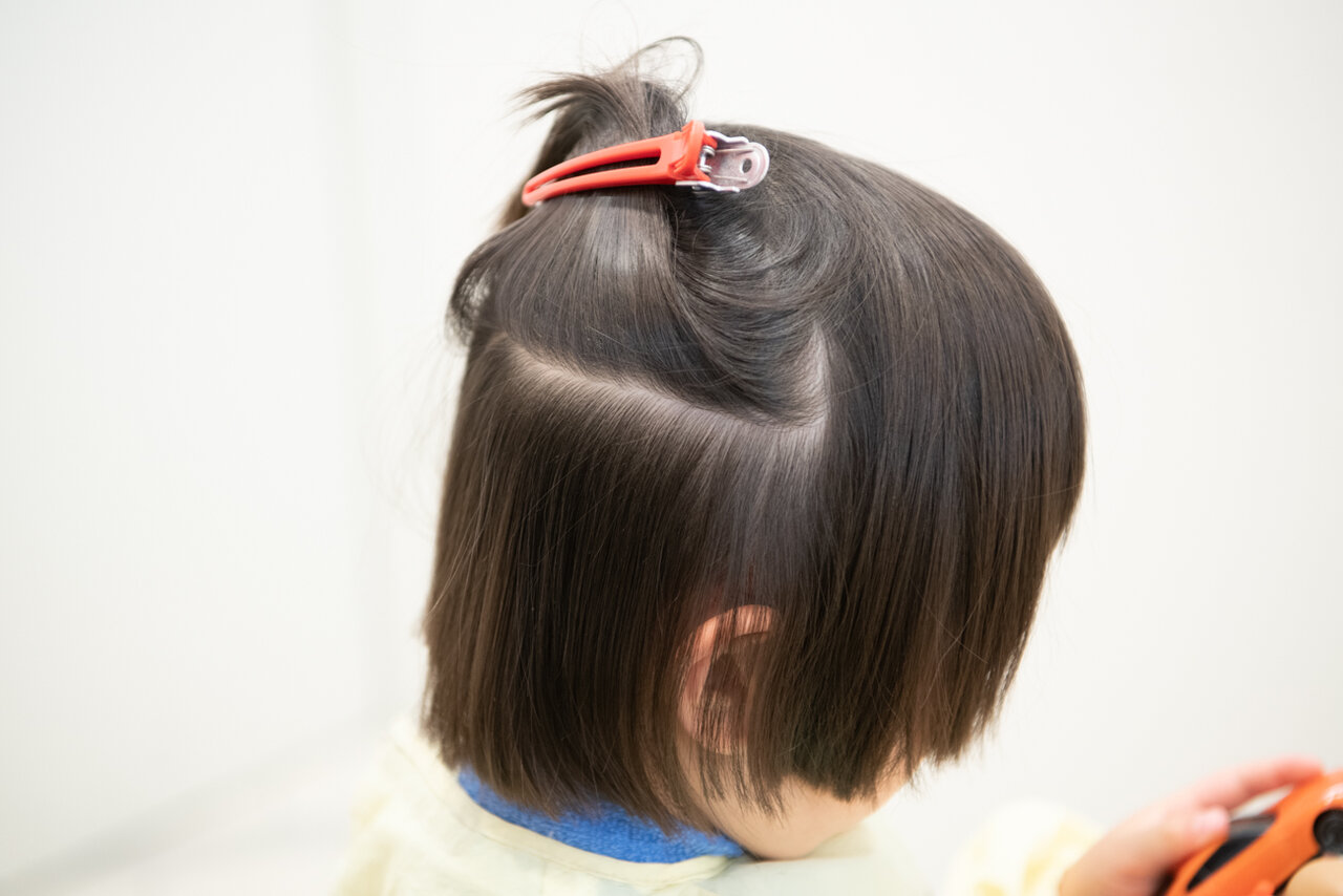 キッズカット クレラップ ぱっつん 前髪 パッツン どんぐり：L190731276ジョージグランデ JO-JI grande のヘア スタイルホットペッパービューティ