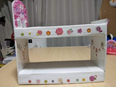 ブライス 二段ベッド、ドール用ベッドライト付き 宮付き 二段ベッド 2段