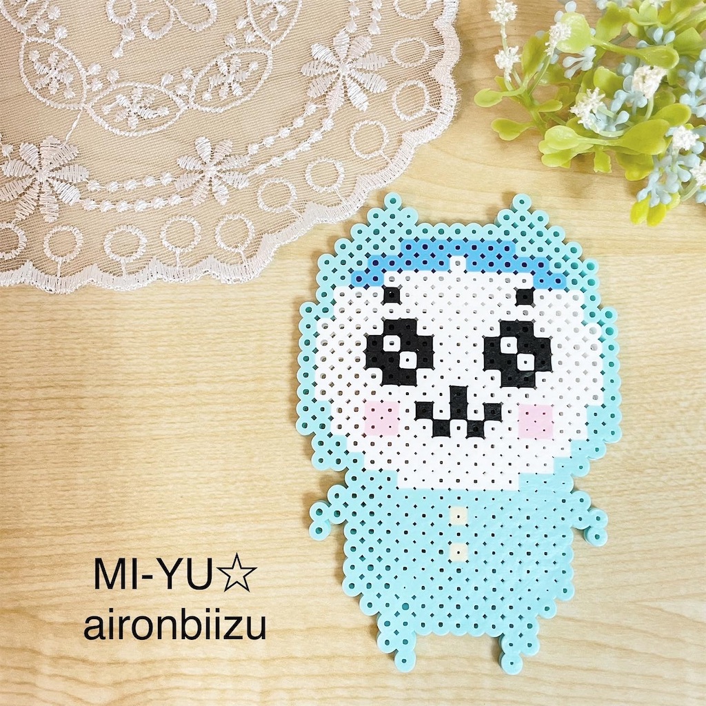 楽天市場 パーラービーズ アイロンビーズ ちいかわ ハチワレ うさぎ ビーズ ビーズセット アイロン おもちゃ 玩具 教育玩具 原寸大 図案キャラクター メイキングトイ△ちいかわキャラクタービーズセット : 威風堂