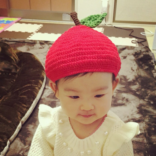 再値下 プティマインりんご帽子🍎petitmain46フリマアプリ ラクマ