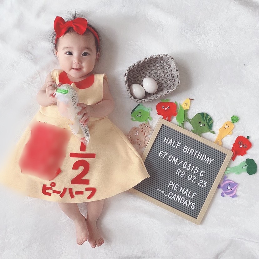 ハーフバースデーをマヨ着ぐるみでお祝いしたい方へnagomi