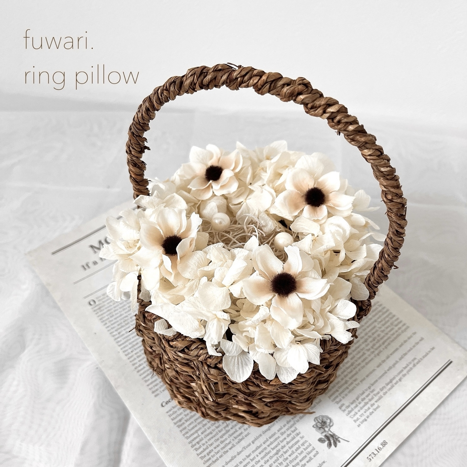 リングピロー付かご ＳＳ：レース付リングボーイ リングガール - メルカリ