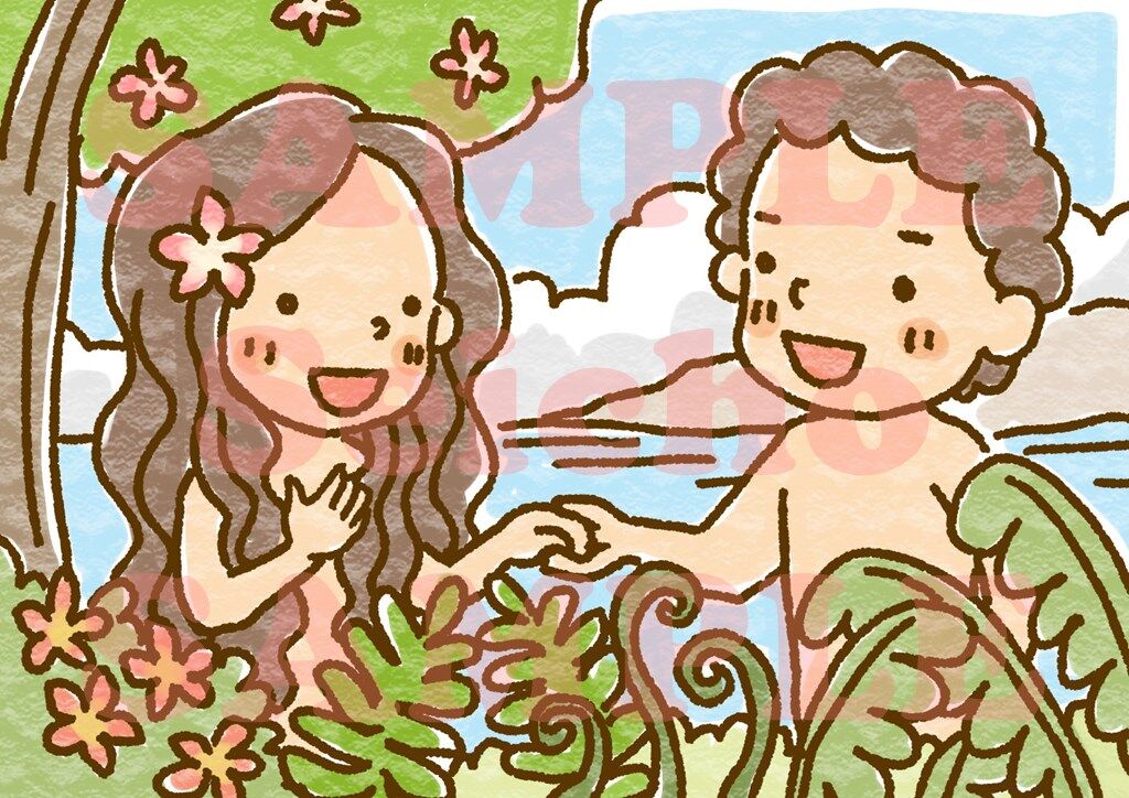 アダムとイブの聖書物語再話アクティビティ、エデンの園 デジタルダウンロード- Etsy 日本