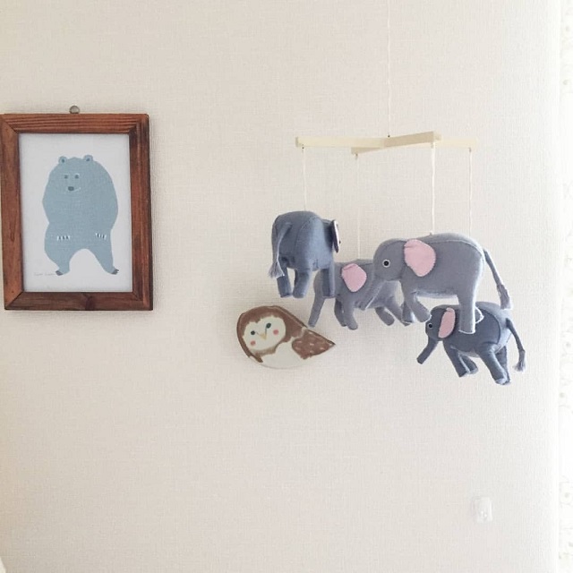 妊婦生活 メリーを手作りしてみた！ニトリとダイソーで揃う材料と作り方を解説！かおみいログ