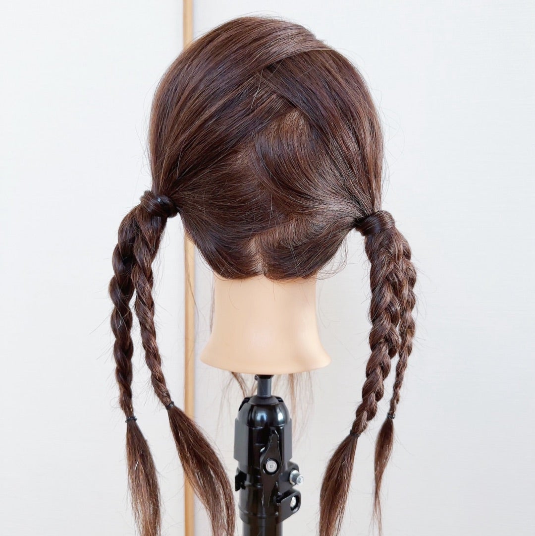 ゴムだけでできる子供のヘアアレンジ〜三つ編みの輪っか : もにもにもも の すもももも〜ハンドメイドと料理と子育て