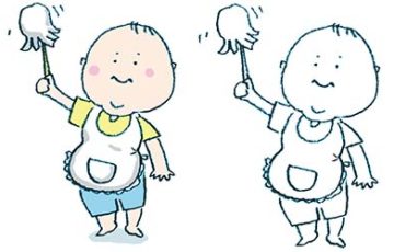 1歳の赤ちゃんが四つん這いになって脚と腕で4点サポートプランクポーズPremium写真