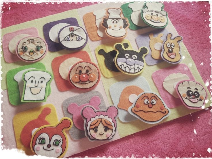 アンパンマンの手作りおもちゃ&グッズアンパンマン 本手作りフェルト