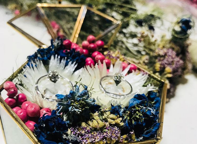 楽天市場 ガラスケース リングピローの通販