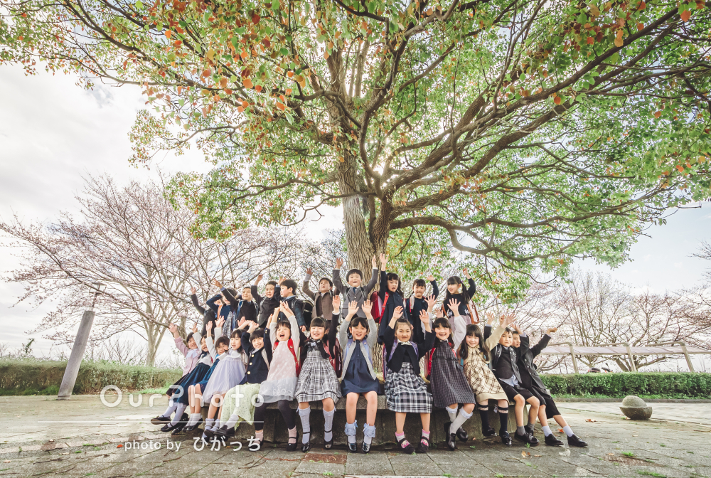 集合写真の撮影を行いました 年長エンゼルスニュース