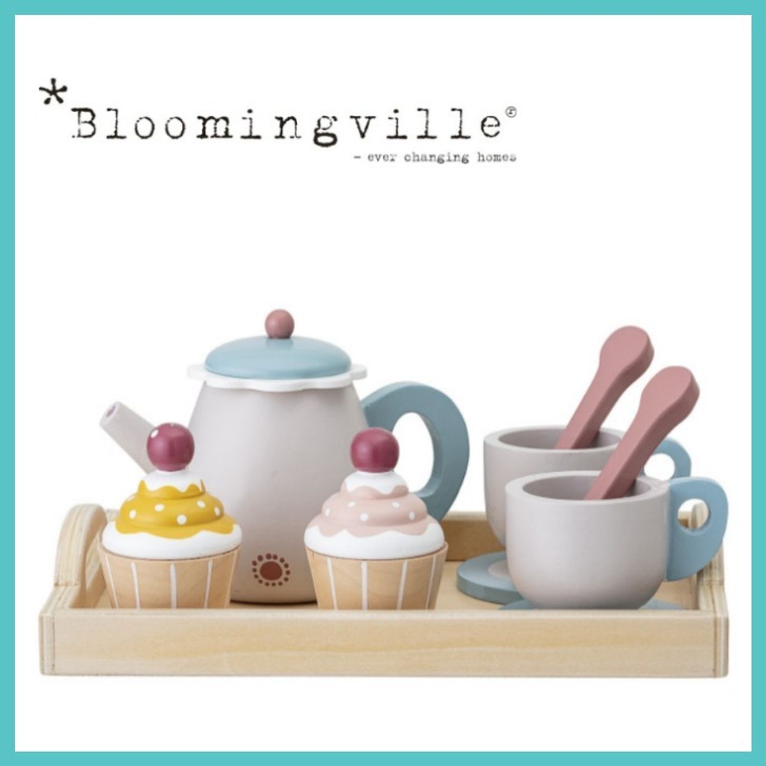 PLANTOYS プラントイ の木製ティーセット -ままごとキッチンtonton公式ネットショップ