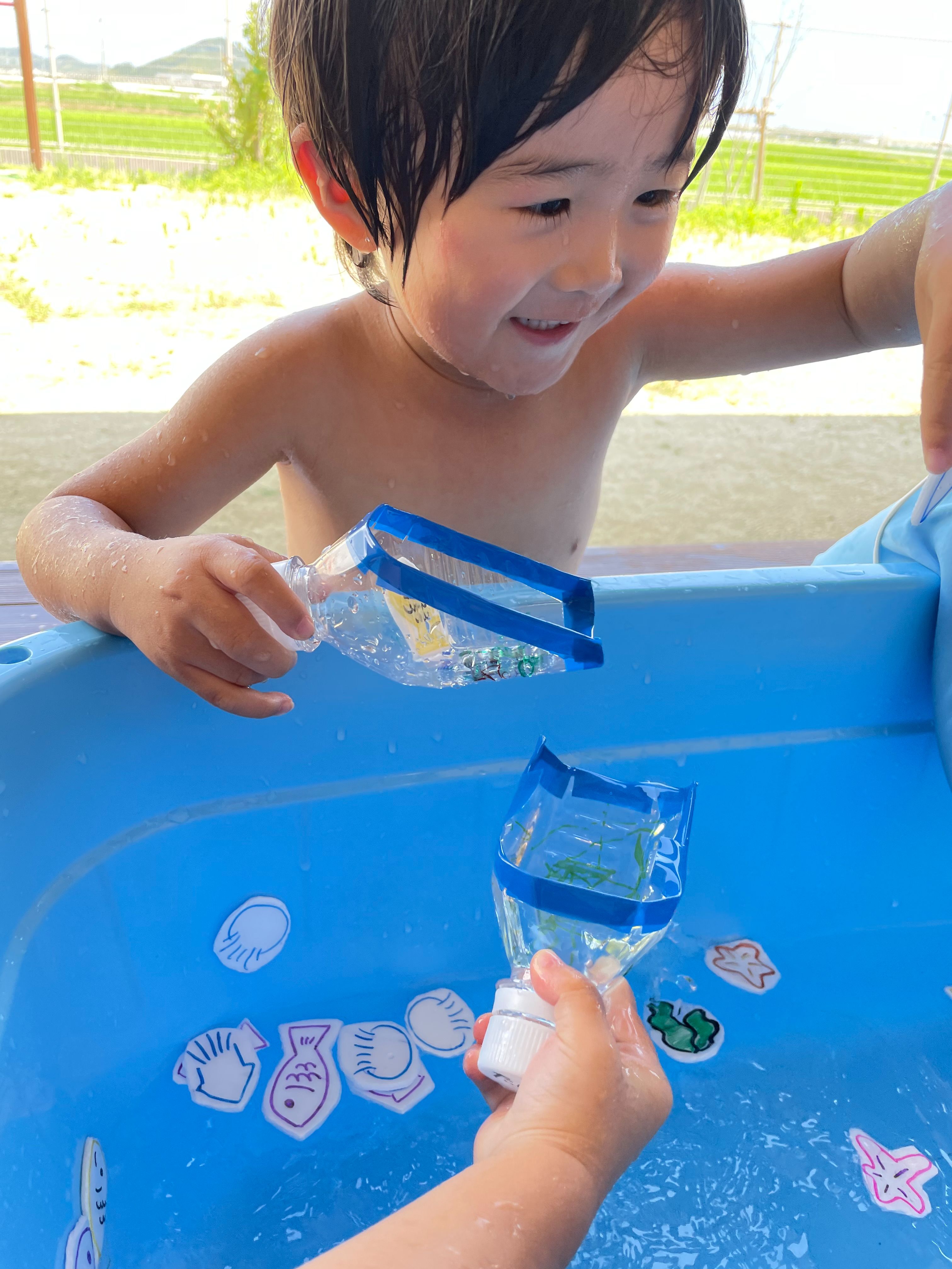 水遊び 1歳児クラス浴光保育園