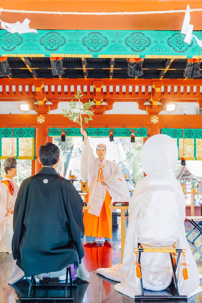 鶴岡八幡宮で挙式を挙げるなら披露宴はここ。」挙式は鶴岡八幡宮の舞殿で行いました。歴史のある格式高い雰囲気 口コミ・評判KOTOWA 鎌倉鶴ヶ岡会館 コトワ 鎌倉 鶴ヶ岡会館ウエディングパーク