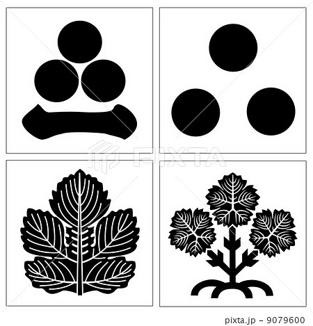 家紋「丸に渡辺星」のフリー画像 背景透過 とベクター素材 eps 家紋の発光大王堂