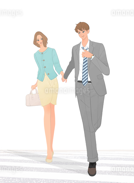 一緒に歩こうイラスト・フリー素材なら「シンテリ」