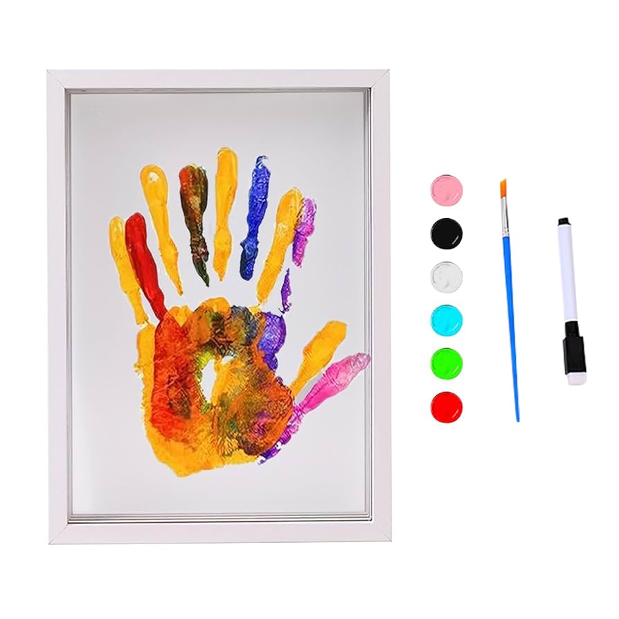 おしゃれな手形アート 家族の手形で大切な宝物に手形足形アートラクガキアートパネルのチルアート