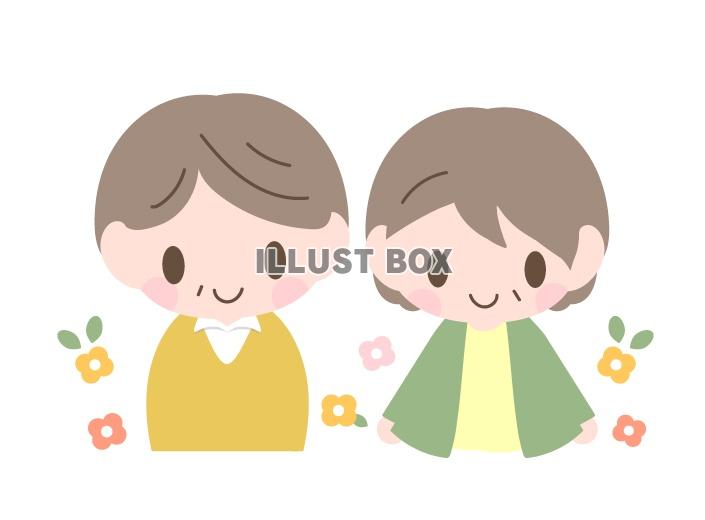 おじいちゃんとおばあちゃんイラスト