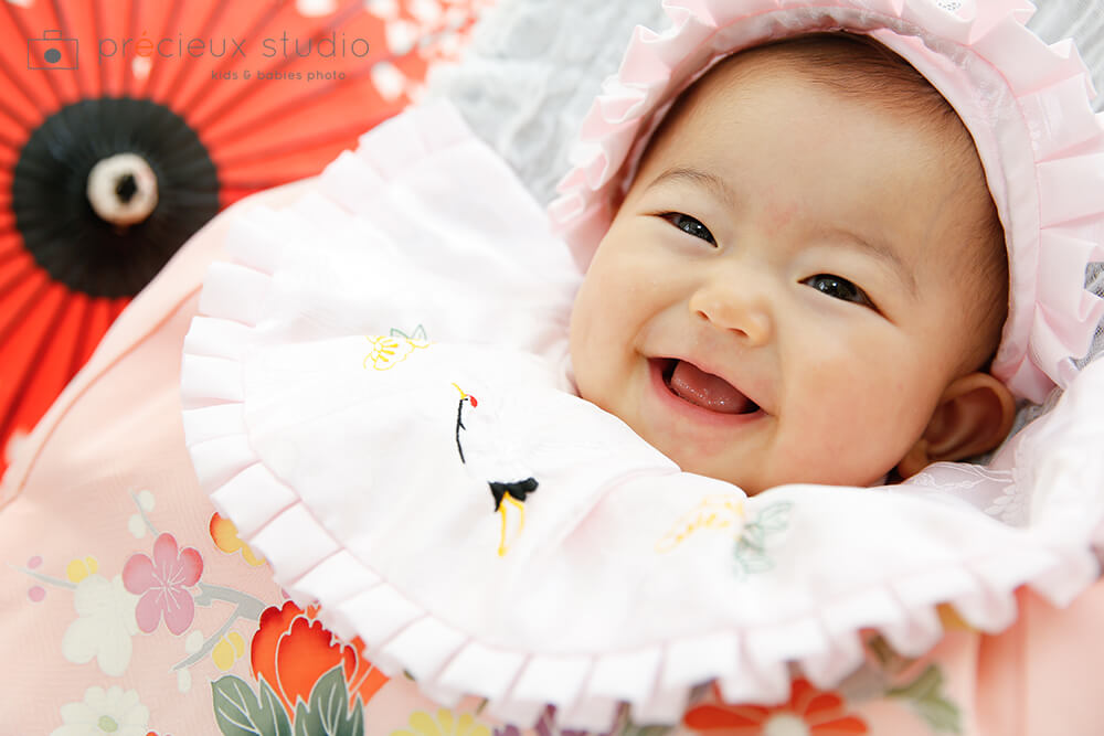 お宮参り 着物 赤ちゃん 女の子 産着 初着 ポリエステル きもの館 創美苑